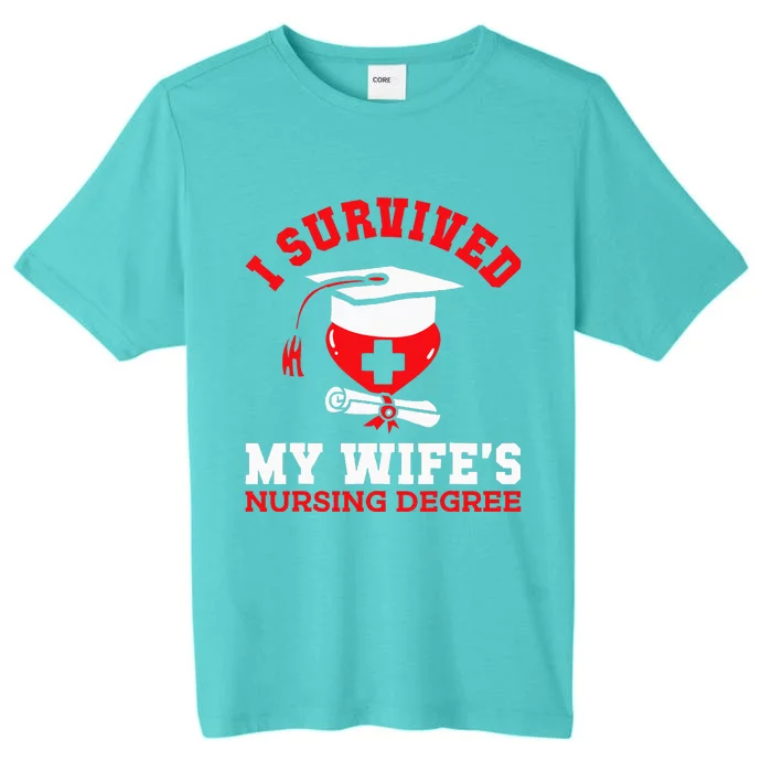 I Survived My WifeS Nursing Degree Nurse Rn Graduation 2024 ChromaSoft Performance T-Shirt