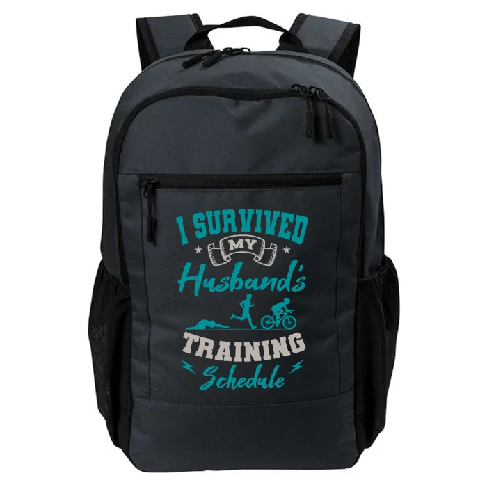 I Survived My HusbandS Training Schedule Triathlon Daily Commute Backpack