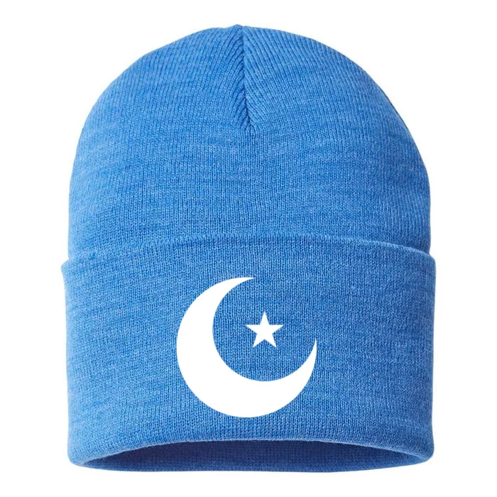 Islam Symbol Muslim Allah 5 Percent Star Nation Of Gods Gift Cool Gift Sustainable Knit Beanie