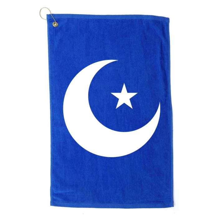 Islam Symbol Muslim Allah 5 Percent Star Nation Of Gods Gift Cool Gift Platinum Collection Golf Towel