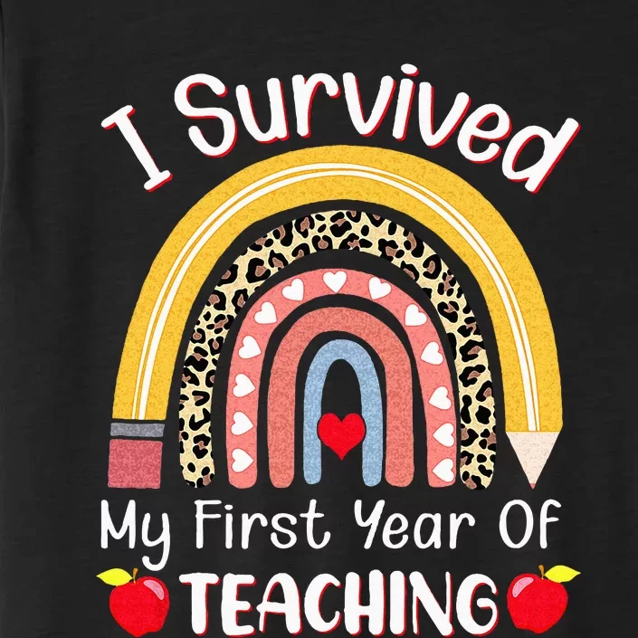 I Survived My First Year Of Teaching Funny New Teacher Joke ChromaSoft Performance T-Shirt