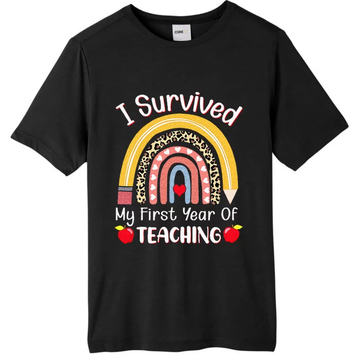 I Survived My First Year Of Teaching Funny New Teacher Joke ChromaSoft Performance T-Shirt