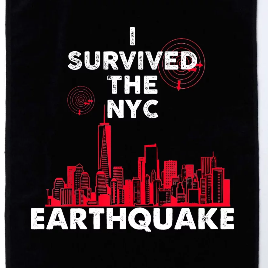 I Survived Nyc Earthquake 2024 Platinum Collection Golf Towel