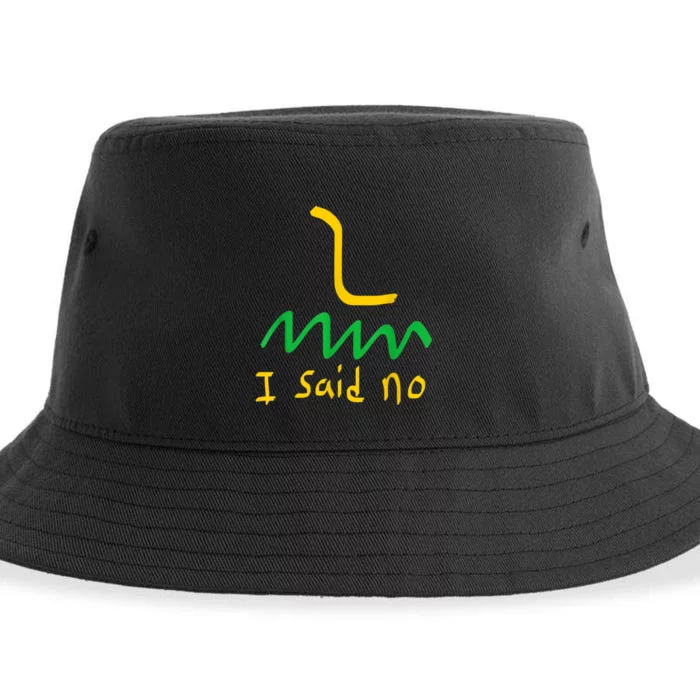 I Said No 1776 Conservative Libertarian Freedom Gadsden Flag Sustainable Bucket Hat