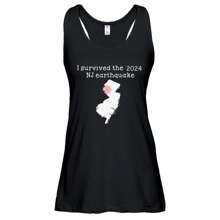 I Survived Nj Earthquake 2024 Ladies Essential Flowy Tank