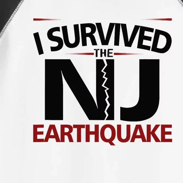 I Survived Nj Earthquake 2024 Toddler Fine Jersey T-Shirt