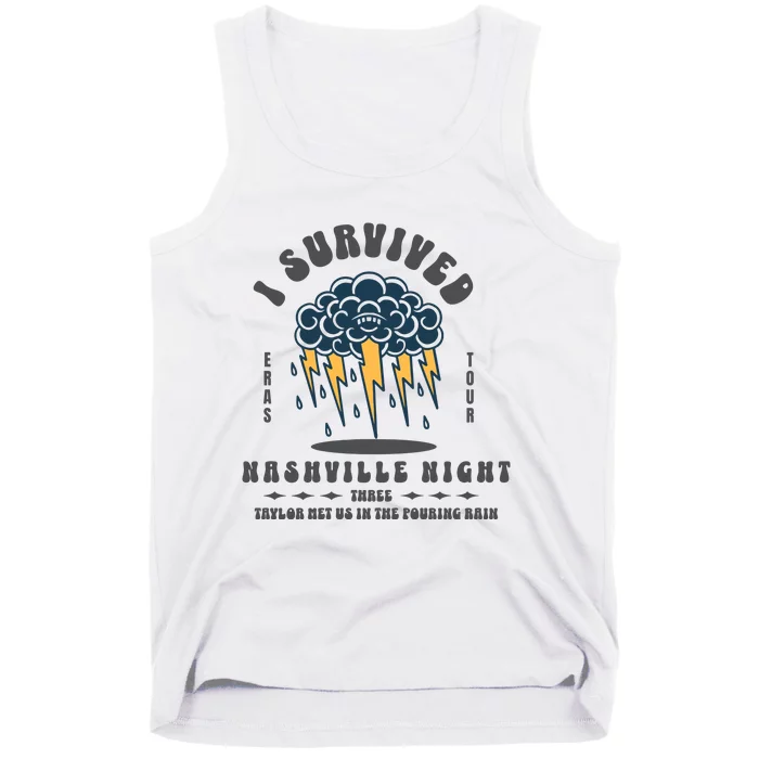 I Survived Nashville Night Three Eras Tour Nashville Night Tank Top