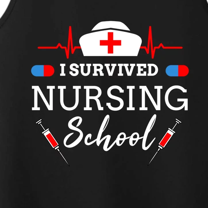 I Survived Nursing School Gift Performance Tank