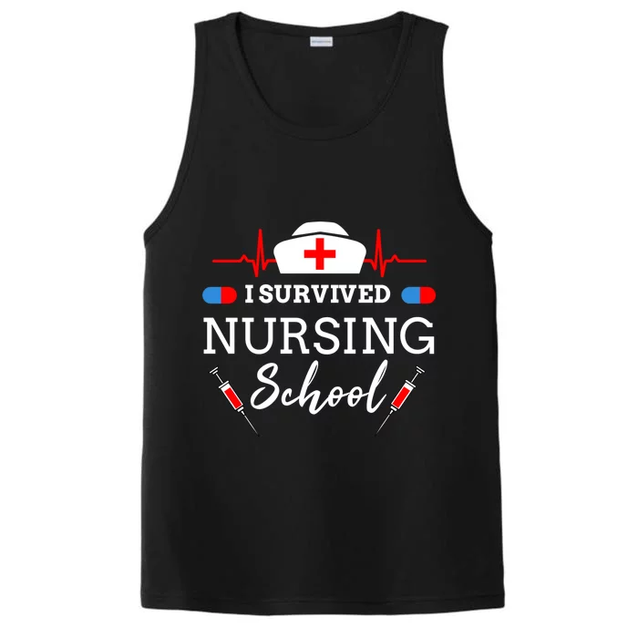 I Survived Nursing School Gift Performance Tank