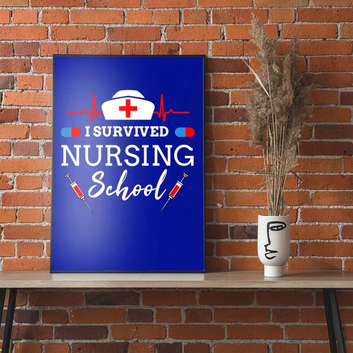 I Survived Nursing School Gift Poster