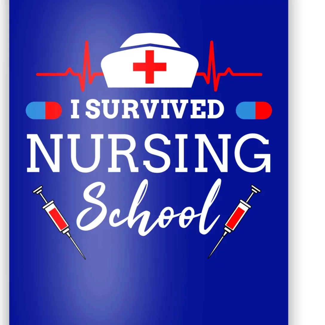 I Survived Nursing School Gift Poster