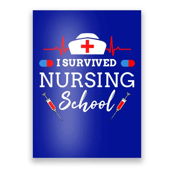 I Survived Nursing School Gift Poster