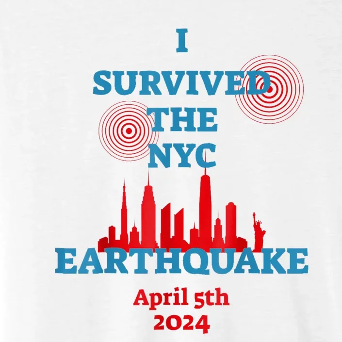 I Survived Nyc Earthquake April 5th 2024 East Coast ChromaSoft Performance T-Shirt