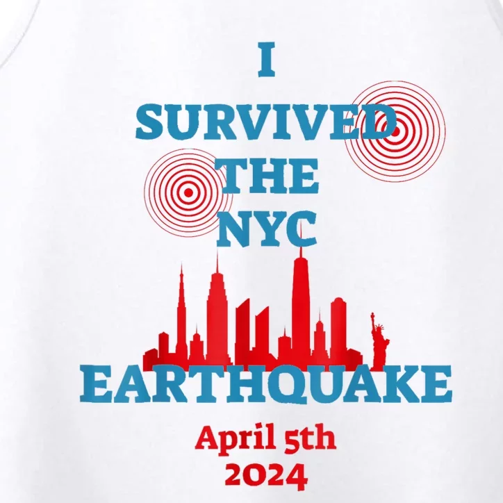 I Survived Nyc Earthquake April 5th 2024 East Coast Performance Tank