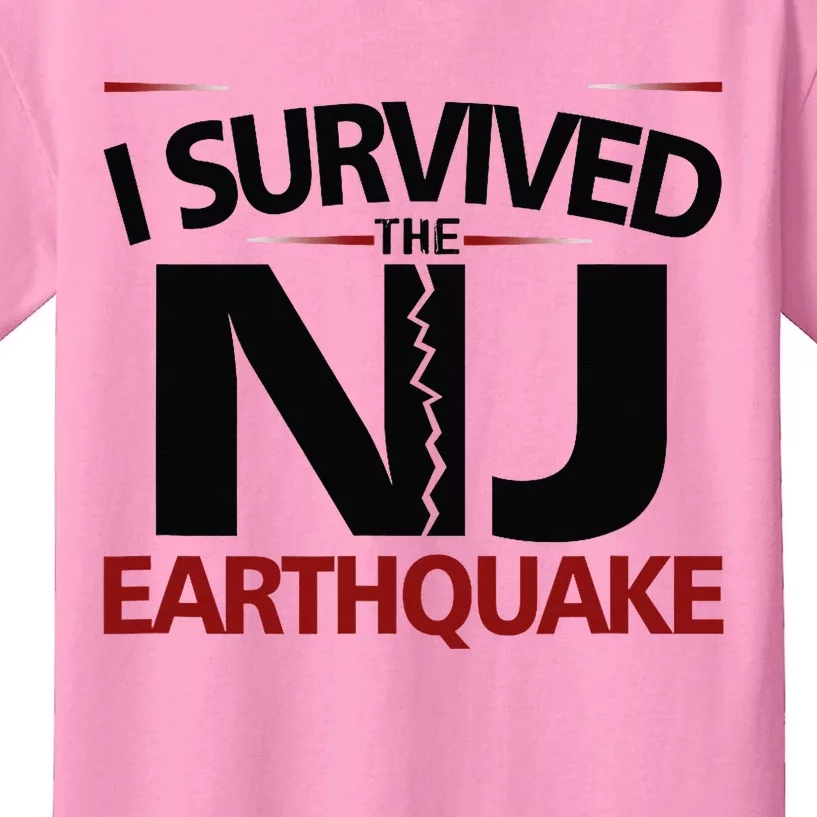 I Survived Nj Earthquake 2024 Kids T-Shirt