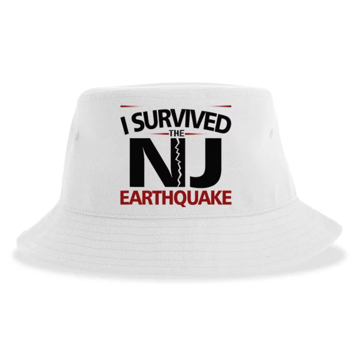 I Survived Nj Earthquake 2024 Sustainable Bucket Hat