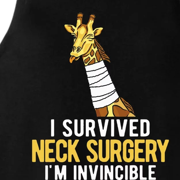 I Survived Neck Surgery Ladies Tri-Blend Wicking Tank