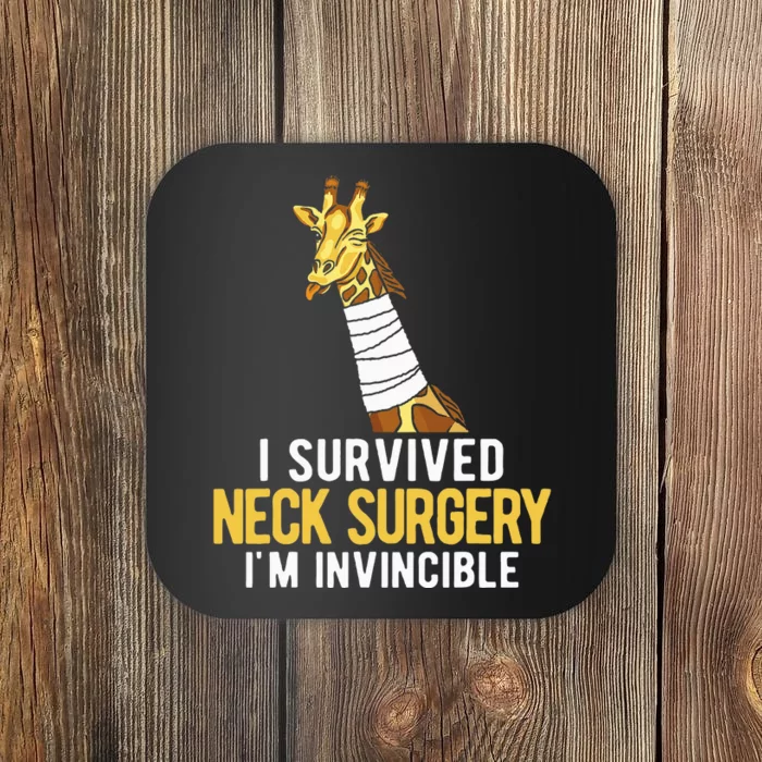 I Survived Neck Surgery Coaster