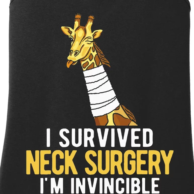 I Survived Neck Surgery Ladies Essential Tank