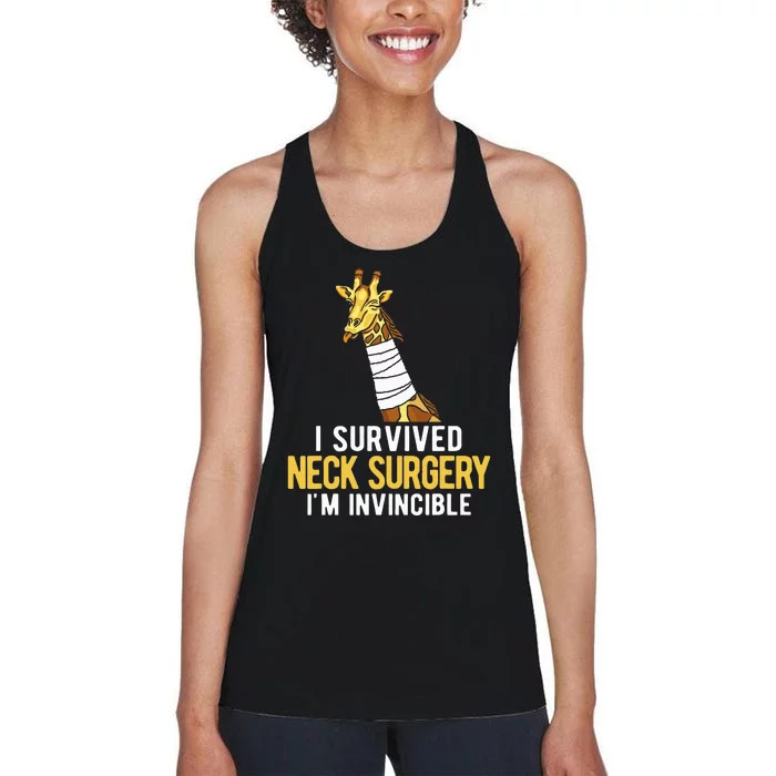 I Survived Neck Surgery Women's Racerback Tank