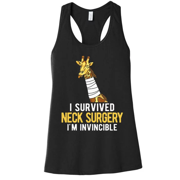 I Survived Neck Surgery Women's Racerback Tank