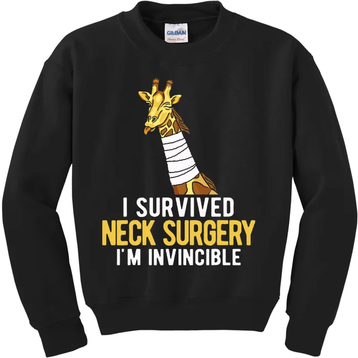 I Survived Neck Surgery Kids Sweatshirt