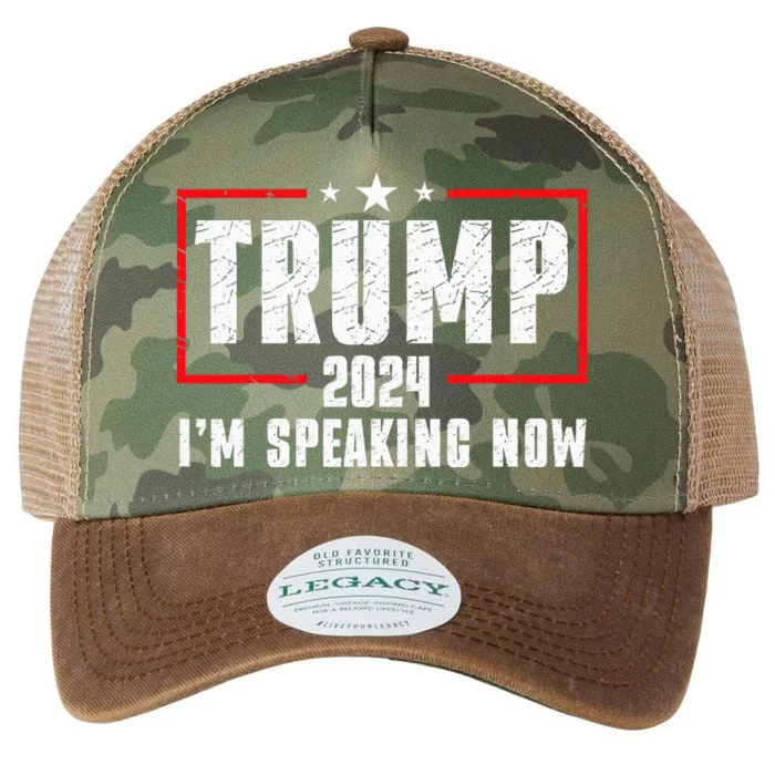 IM Speaking Now Funny Donald Trump Kamala Harris Joe Biden Legacy Tie Dye Trucker Hat