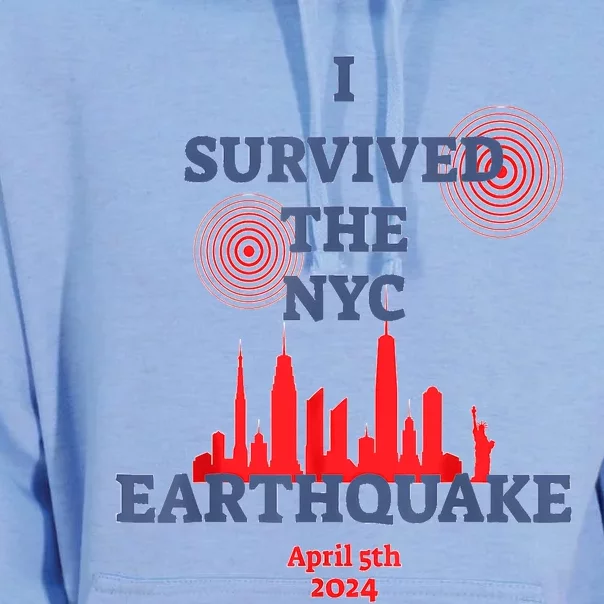 I Survived Nyc Earthquake 2024 Unisex Surf Hoodie