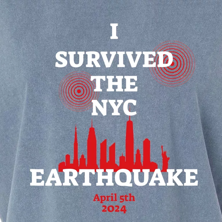 I Survived Nyc Earthquake 2024 Garment-Dyed Women's Muscle Tee