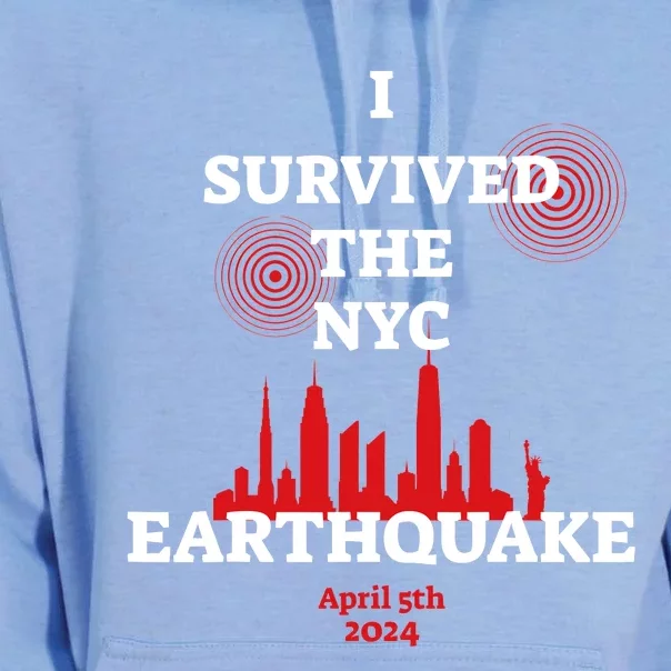 I Survived Nyc Earthquake 2024 Unisex Surf Hoodie