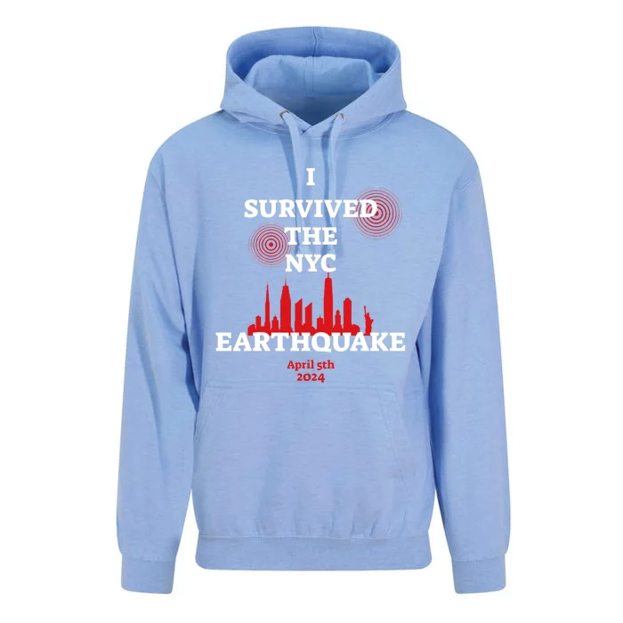 I Survived Nyc Earthquake 2024 Unisex Surf Hoodie