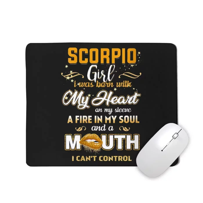 I'm Scorpio October 23 November 21 Birthday Mousepad