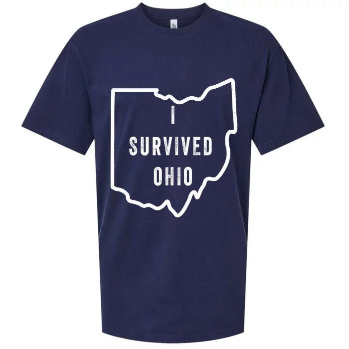 I Survived Ohio Meme Retro Shirt Funny I Survived Ohio Sueded Cloud Jersey T-Shirt