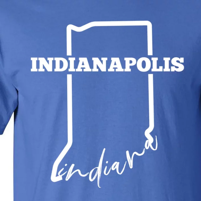 Indianapolis State Of Indiana / Minimalistic Indianapolis Gift Tall T-Shirt