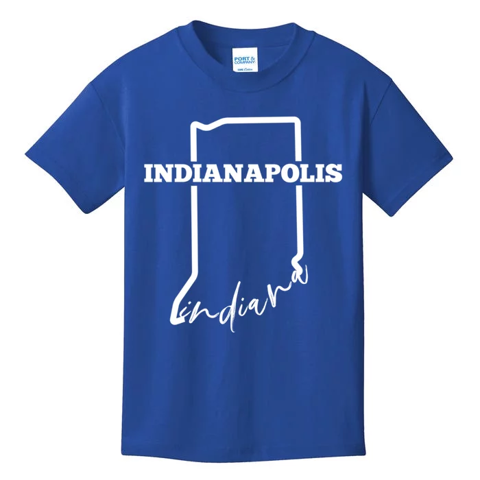 Indianapolis State Of Indiana / Minimalistic Indianapolis Gift Kids T-Shirt