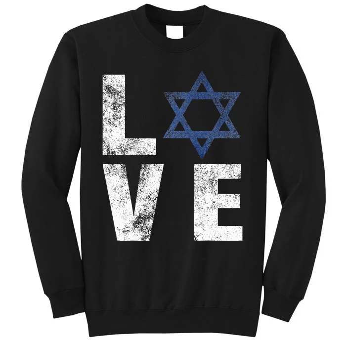 Israel Star of David Retro Jewish Gifts Sweatshirt