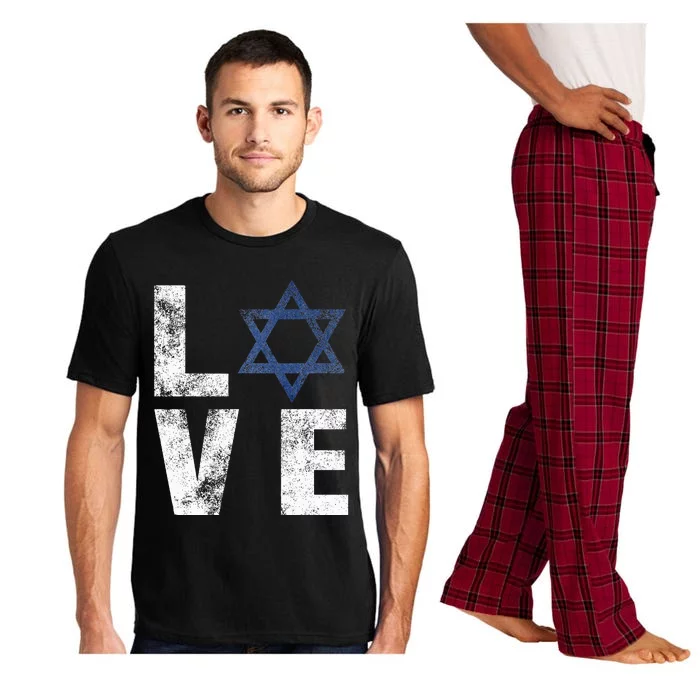 Israel Star of David Retro Jewish Gifts Pajama Set