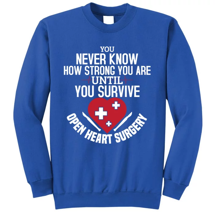 I Survived Open Heart Surgery Funny Gift Recovery Gift Sweatshirt