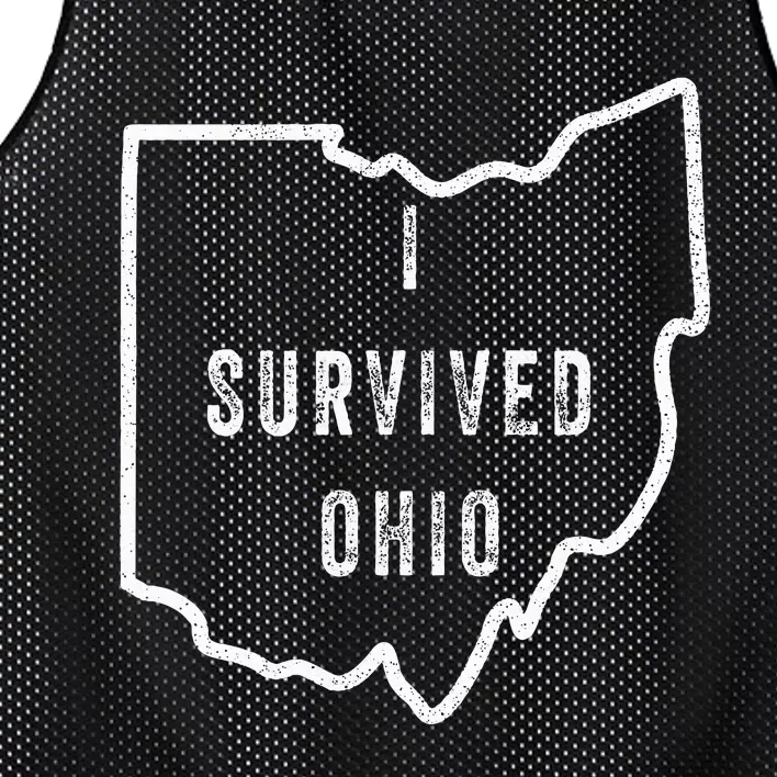 I Survived Ohio Meme Mesh Reversible Basketball Jersey Tank