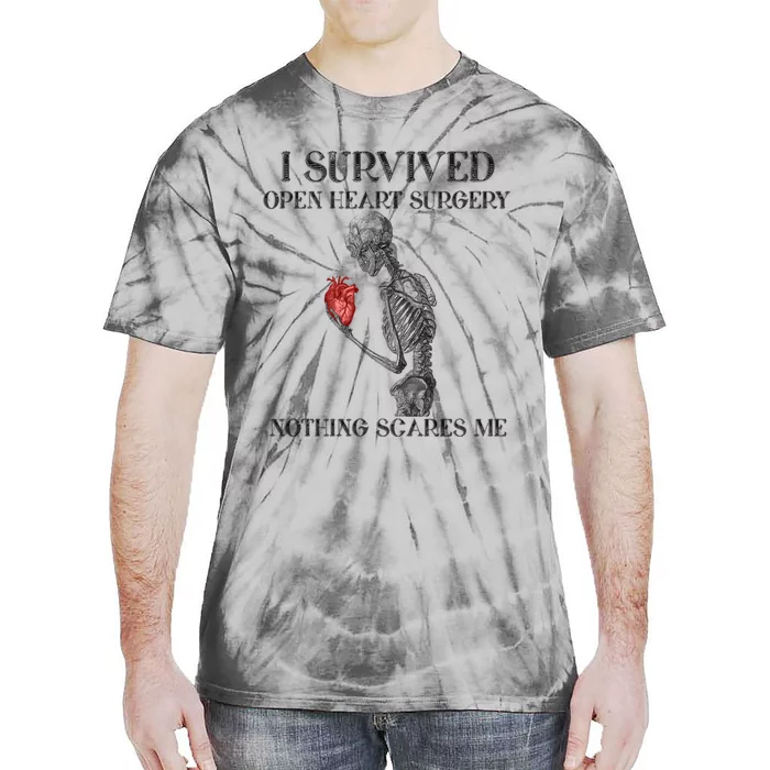 I Survived Open Heart Surgery Survivor Gift Tie-Dye T-Shirt