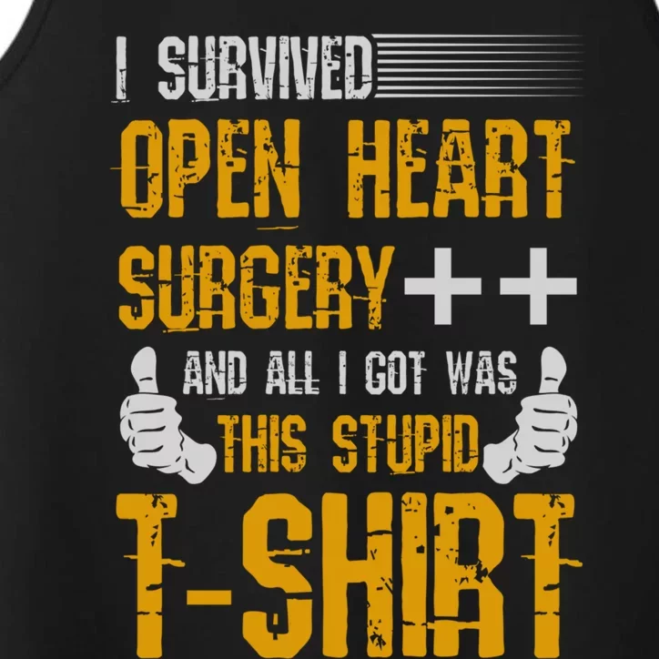 I Survived Open Heart Surgery Gift Performance Tank