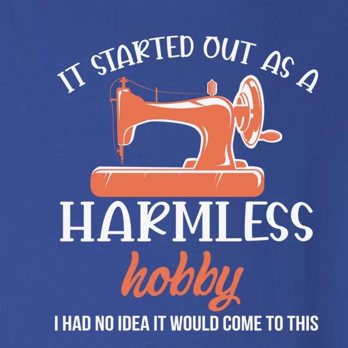 It Started Out As Harmless Hobby Sewing Quilting Gift Toddler Long Sleeve Shirt