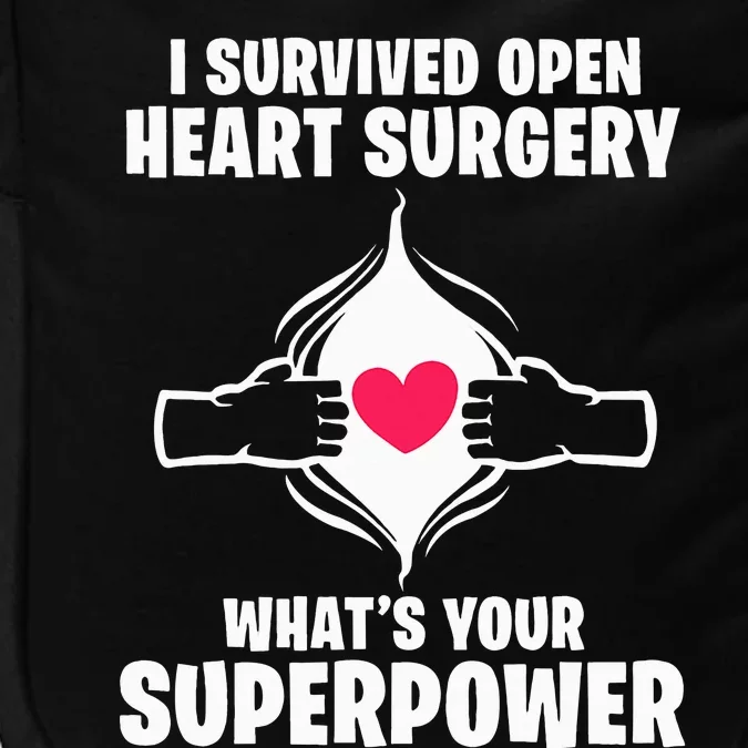 I Survived Open Heart Surgery Bypass Operation Recovery Impact Tech Backpack