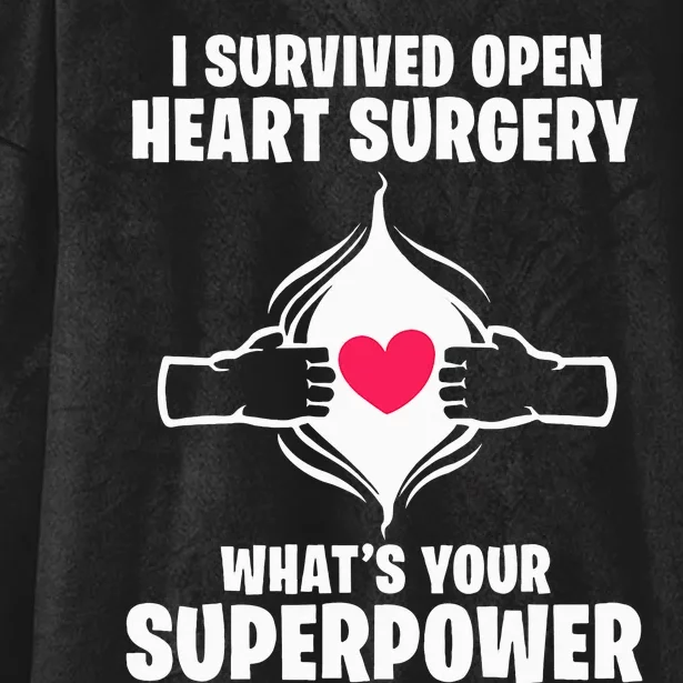 I Survived Open Heart Surgery Bypass Operation Recovery Hooded Wearable Blanket