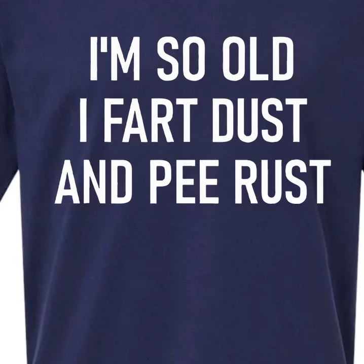 IM So Old I Fart Dust And Pee Rust Funny Insults Jokes Sueded Cloud Jersey T-Shirt