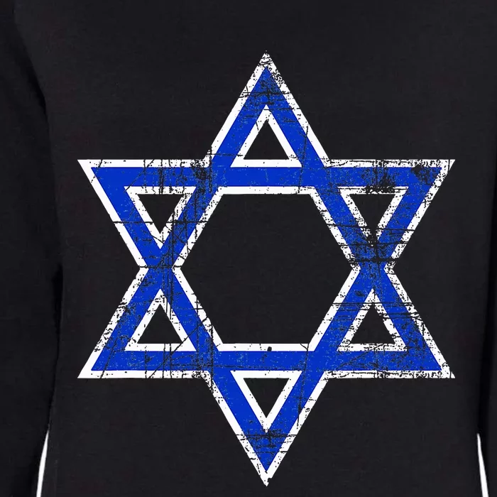 Israel's Star of David Symbol of Israel Womens California Wash Sweatshirt