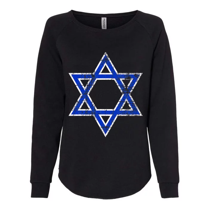 Israel's Star of David Symbol of Israel Womens California Wash Sweatshirt