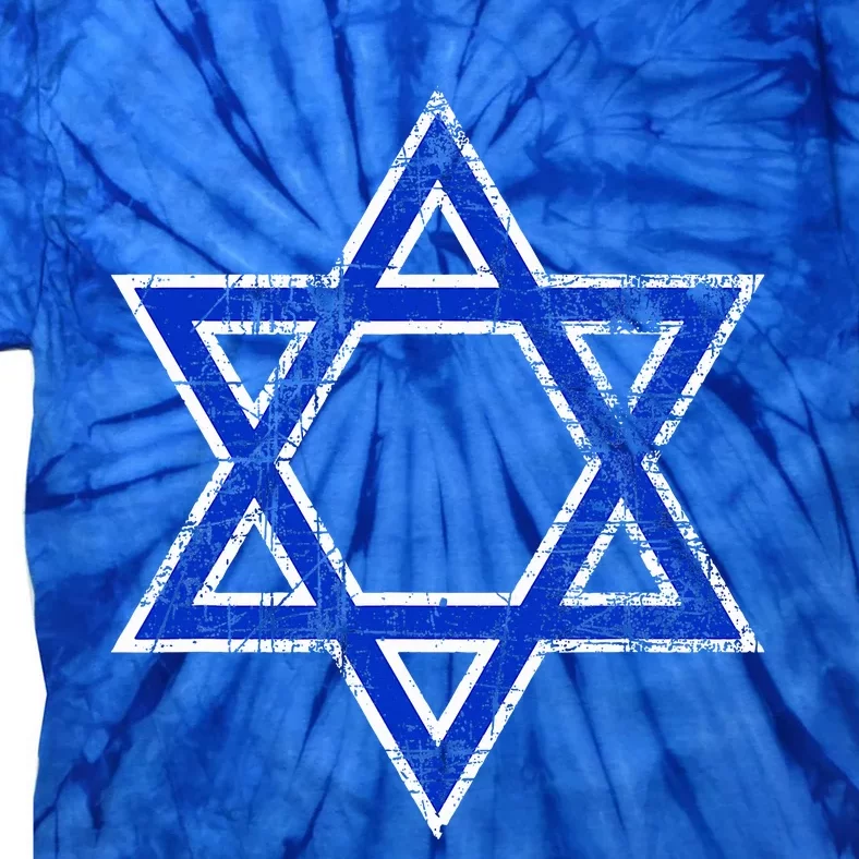 Israel's Star of David Symbol of Israel Tie-Dye T-Shirt