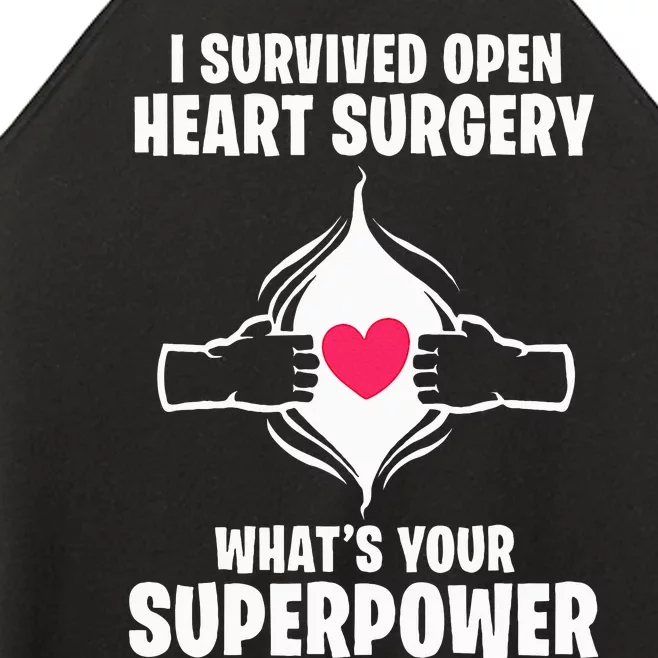 I Survived Open Heart Surgery Bypass Operation Recovery Women’s Perfect Tri Rocker Tank