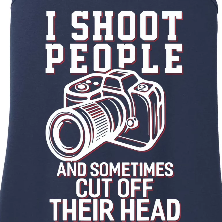 I Shoot People Funny Photography Gift Ladies Essential Tank